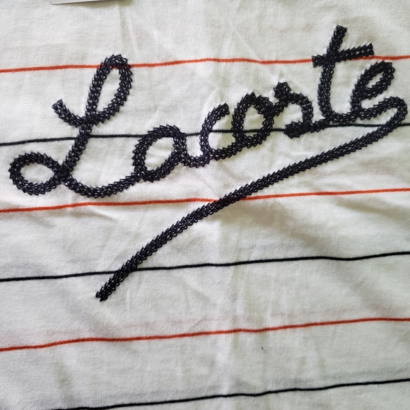 Lacoste Sport Woman's Striped Tank Top NWT - Picture 2 of 5